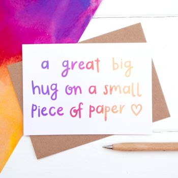 'A Great Big Hug' Card, 2 of 7