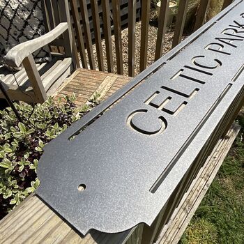Celtic Park Metal Football Street Sign – Designed And Made In Britain, 11 of 12