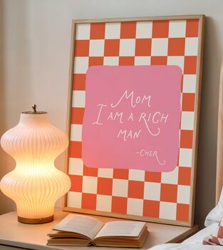 Mom I Am A Rich Man Quote Print, 3 of 4
