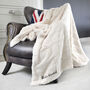 Personalised Luxury Large Super Soft Cream Blanket, thumbnail 1 of 3