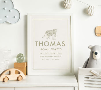 Personalised Animal And Name Print, 7 of 9