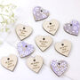 Personalised Floral Wedding Favour Hearts, thumbnail 3 of 4