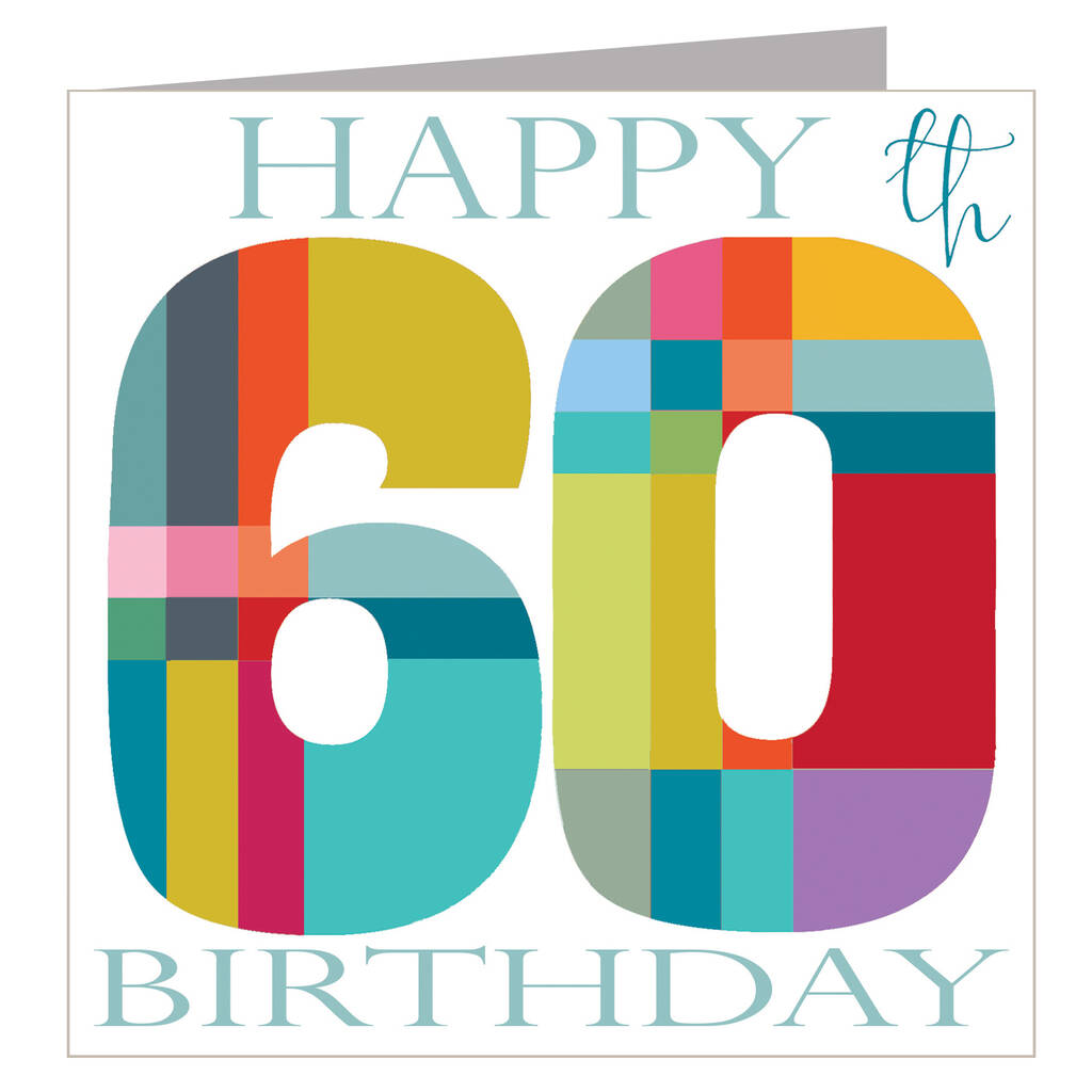 Glittery Sixty Birthday Card By Kali Stileman Publishing ...