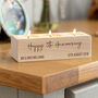 Personalised 5th Anniversary Candle Holder Wood Gift, thumbnail 1 of 5