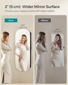 LED Mirror Jewellery Cabinet Storage Unit, 2 of 9