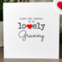 Personalised 80th Birthday Card For Special Granny, Handmade Card For Grandma, thumbnail 3 of 4
