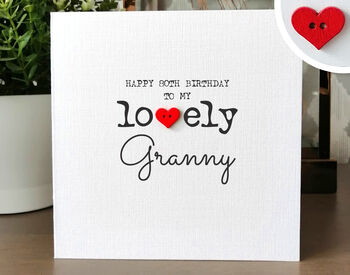 Personalised 80th Birthday Card For Special Granny, Handmade Card For Grandma, 3 of 4