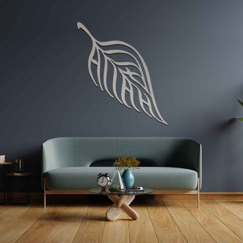 Tropical Leaf Wall Hanging Contemporary Metal Art, 8 of 12