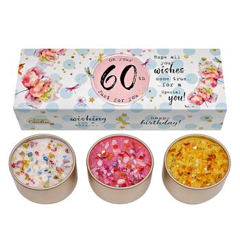 Milestone Birthday Candle Trio Gift Set, 4 of 6
