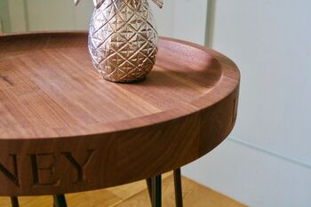 Personalised Wooden Side Table, 4 of 4