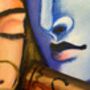 Hand Painted Original Radha Krishna Artwork, thumbnail 7 of 7