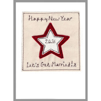 Personalised Star Happy New Year 2026 Card, 9 of 12