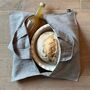 Linen Pie Tote Bag Eco Friendly Pie, Quiche Carrier, thumbnail 5 of 5