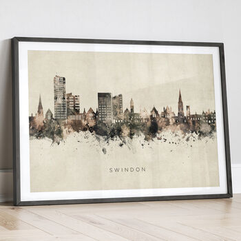 Swindon Skyline Cityscape Art Print, 12 of 12
