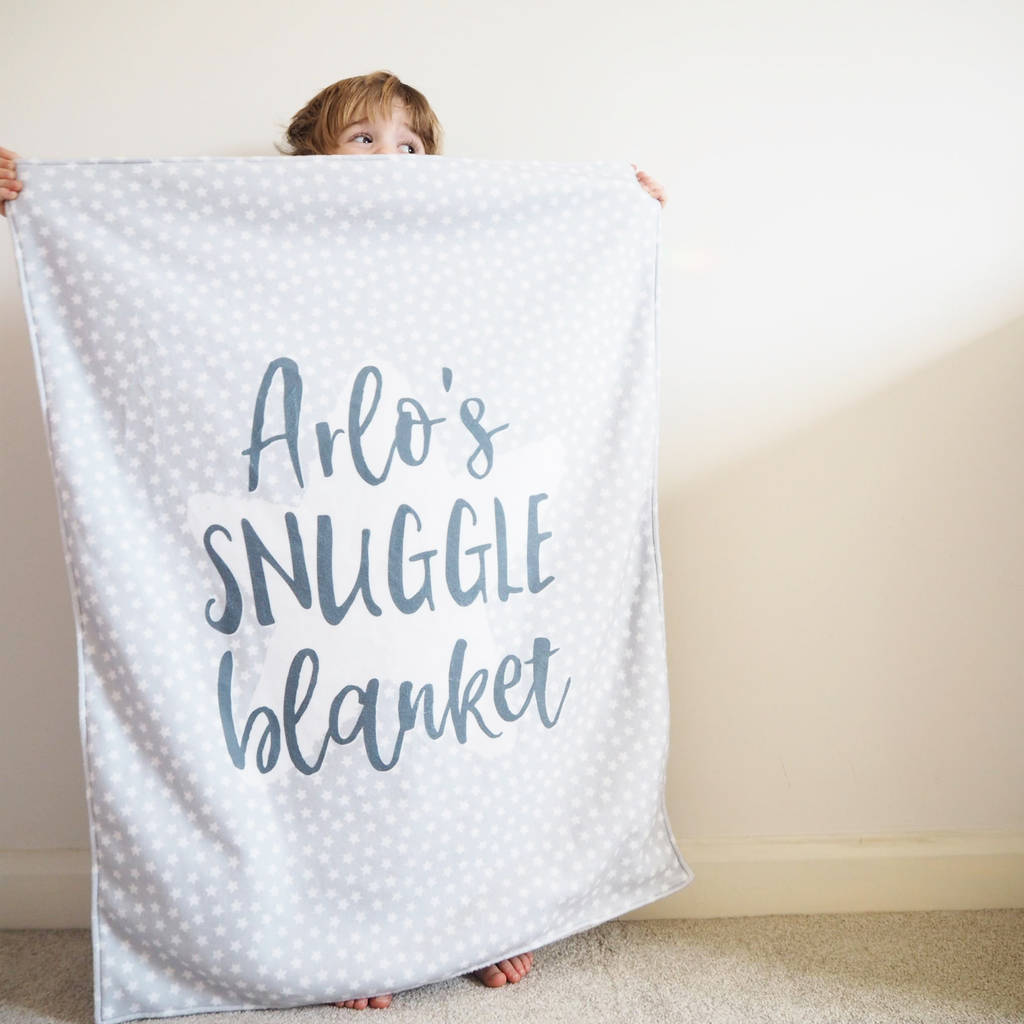 Personalised Baby Snuggle Blanket By Sweetlove Press