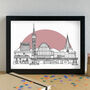 Stevenage Skyline Art Print Unframed, thumbnail 1 of 6