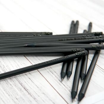 Custom Black Pencils Set, 3 of 10