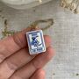 The Moon Tarot Card Tiny Clay Charm Necklace, thumbnail 6 of 10