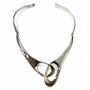Interlocking Solid Silver Circles Bangle, thumbnail 10 of 10