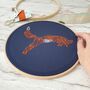Paisley Fox Embroidery Kit, thumbnail 6 of 6