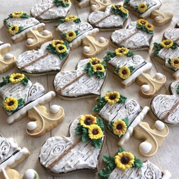 Sunflower Biscuit Wedding Favours, 3 of 3