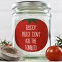 Personalised 'Don't Kill Me' Cherry Tomato Jar Grow Kit, thumbnail 4 of 5