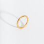 Textured Gold Vermeil Plated Stacking Ring, thumbnail 1 of 9