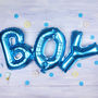 Blue Baby Boy Foil Balloon, thumbnail 1 of 2