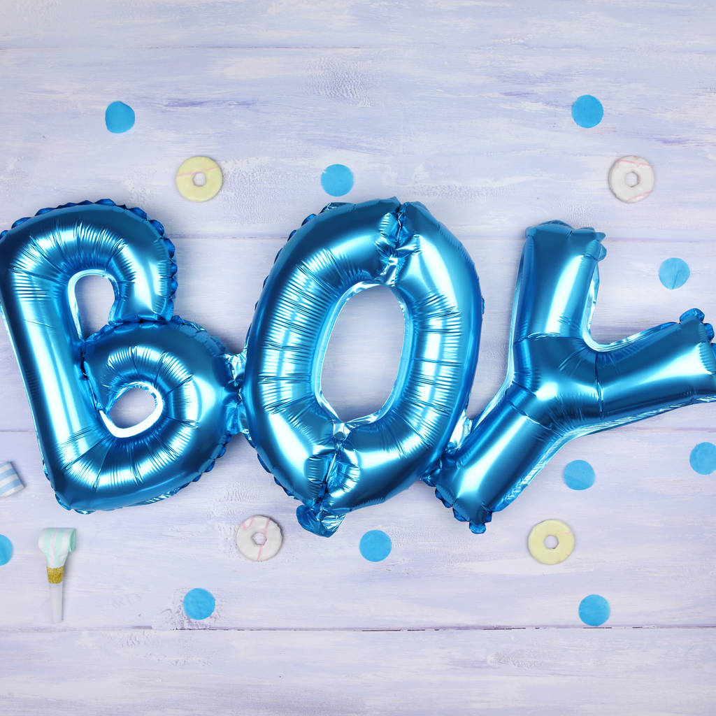 Blue Baby Boy Foil Balloon, 1 of 2