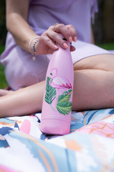 Flamingo Insulated Water Bottle, 3 of 4