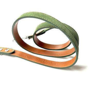 Soft Green Leather Dog Lead, 4 of 6