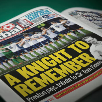 Preston North End Personalised Football Gift Pne Newspaper History Book, 6 of 12