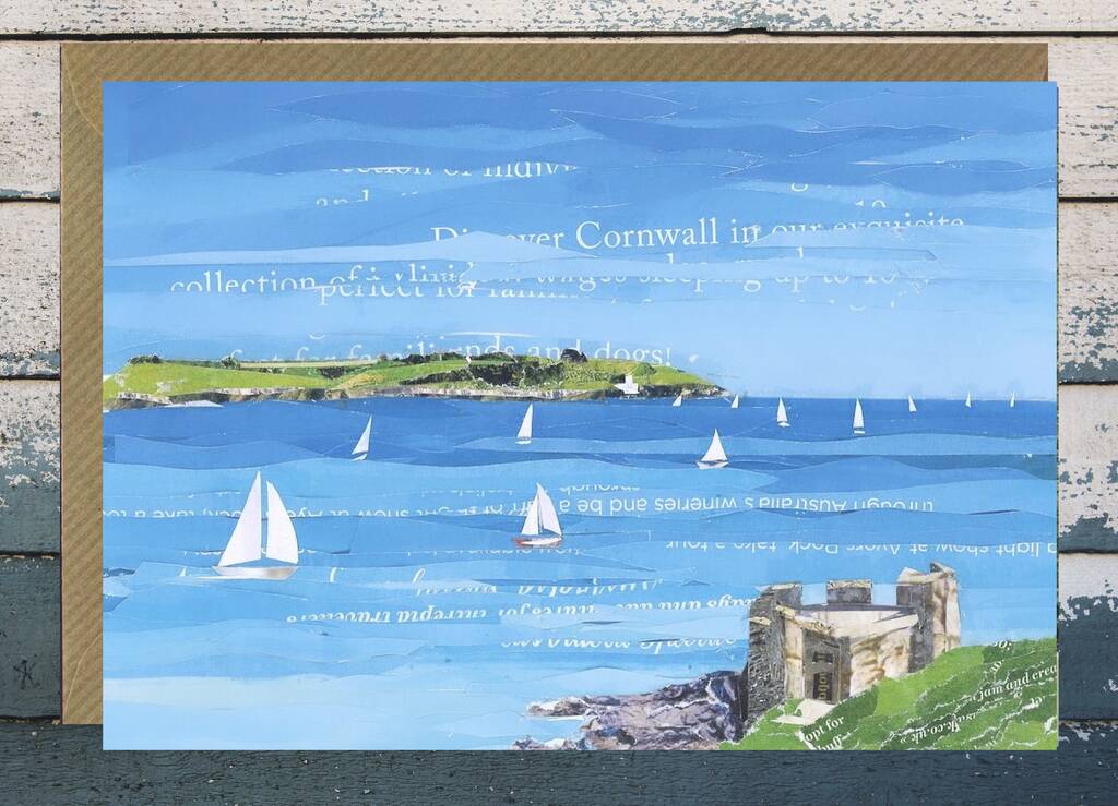 St Anthony's Lighthouse,View, Falmouth Card, 1 of 2