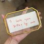 Second Anniversary Personalised Handwriting Embroidery Gift Ready To Frame, thumbnail 1 of 7