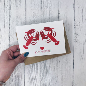 Valentines Romantic Card 'You're My Lobster', 4 of 4