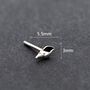 Sterling Silver Seashell Stud Earrings, thumbnail 5 of 7