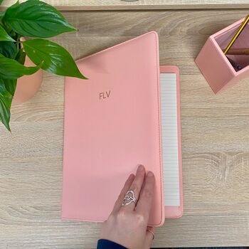 Vegan Leather Folio Personalised With Your Initials, 4 of 7