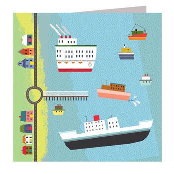 Cruise Ships Greetings Card, 2 of 5