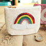 Personalised Girls Rainbow Glitter Coin Purse Gift, thumbnail 1 of 9