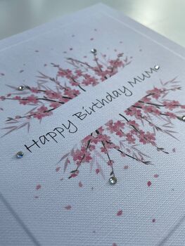 Handmade 'Happy Birthday Mum' Floral Greetings Card, 2 of 2