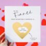 Personalised Valentine's Day Surprise Scratch Card Fiance, thumbnail 2 of 2