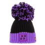 Doggy Style Black Bobble Hat, thumbnail 1 of 2