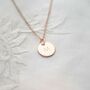 Lara Personalised Initial Disc Necklace, thumbnail 2 of 12