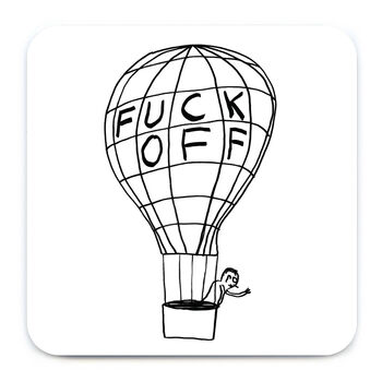 F*Ck Off Coaster – David Shrigley Funny Art Design, 3 of 5
