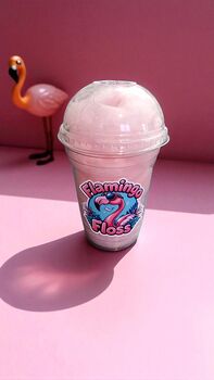 Set Of Six Flamingo Candy Floss Cups Party Treats Gift, 2 of 6
