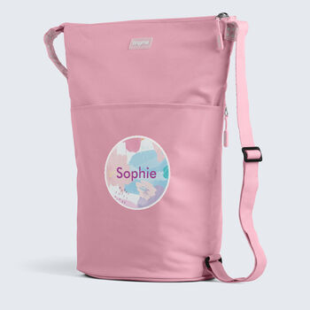 Personalised Painterly Design Kids Swim Bag, 8 of 9