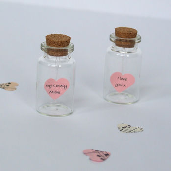 Tiny Personalised Heart Message In A Bottle, 7 of 7