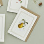 Botanist Archive Pear Christmas Card, thumbnail 2 of 4