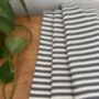 Black Striped Design Cotton Bedspread, thumbnail 7 of 8