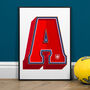 Arsenal, A To Z Football Prints And Posters, thumbnail 3 of 6